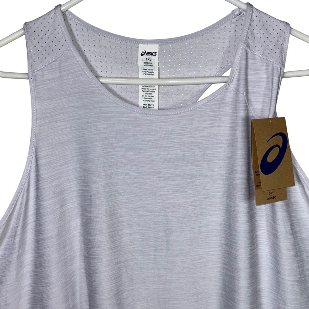 ASICS‎ Womens 2XL Lite Run Racerback 2.0 Tank Top Athletic Activewear Lavender